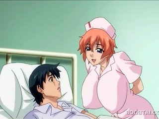 Hentai Nurse With Big Breasts Gives Oral And Has Sex In Animated Video